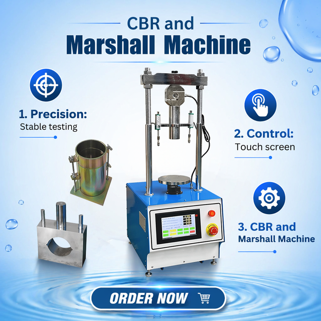 Professional CBR and Marshall Machine with Digital Data Acquisition