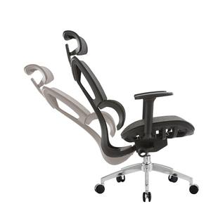 Silla de <span class=keywords><strong>Oficina</strong></span> Ergonómica Giratoria, Cómoda, con Respaldo de Cuero, Reposabrazos Cromados, Ruedas de Nailon Modernas, Inclinación de 3 Posiciones - Product Image 2