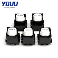 Mekanisme Sakelar YOUU Double Pole 35A 250VAC PC Alloy Tombol Tembaga Model U1546 Putih Bersertifikasi SAA Keamanan Terjamin Mudah Digunakan