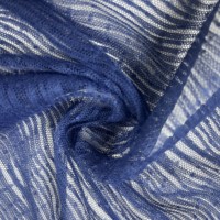 Kain Mesh Stretch 100% Poliester dengan Desain Bunga 3D Embos, Ringan untuk Gaun Pengantin dan Gaun Pengiring Pengantin (Ukuran Dapat Disesuaikan)