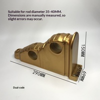 Support de tringle à rideau fixe de style moderne haut de gamme pour villa, accessoires romains