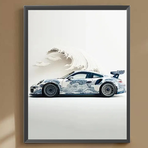 1 unidad DIY 5D diamante bordado punto de cruz imagen 40*50cm marco traje coche volador patrón pared decoración Acción de Gracias madre - Product Image 2