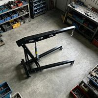 Grue hydraulique pliable de 2 tonnes facile à utiliser pour les ateliers de garage