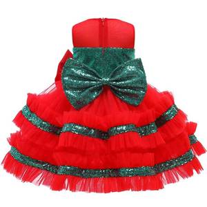 Vestidos de Encaje para Niñas, para Fiestas, Bodas, Navidad, al por Mayor, HP KGCD-010 - Product Image 4