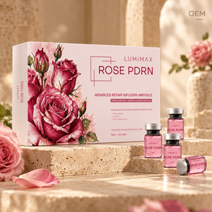 Ampolla Facial Hidratante de Rosa PDRN de Marca Privada, 5ml x 10 Viales, Suero para el Cuidado de la Piel, OEM, ODM, Empaque Personalizado de Fábrica - Product Image 3