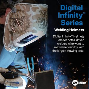 Casco de Soldadura Miller Digital Infinity con Oscurecimiento Automático, Tecnología de Lente ClearLight de Visión Completa, Talla Única, Blanco, Estilo Industrial - Product Image 2