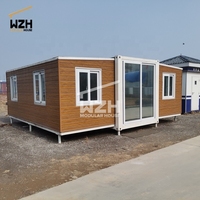 Contenedor expandible de lujo estándar AU de 40 pies, contenedor prefabricado para el hogar, casa contenedor temporal pequeña Modular prefabricada para el hogar
