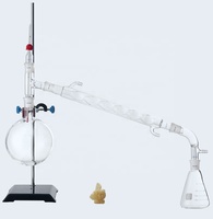 Pièces de verrerie de laboratoire Contrôle de débit sous vide Adaptateur en verre à 3 voies