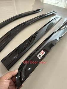 Deflectores <span class=keywords><strong>de</strong></span> Viento Inyectados Negros <span class=keywords><strong>de</strong></span> 3mm para Ventanas GR, Visera para <span class=keywords><strong>Lluvia</strong></span>, Accesorios 4x4 para Toyota Fortuner 2016-2023 - Product Image 4