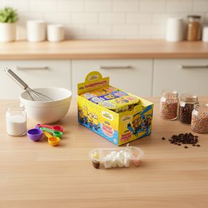 Malvaviscos Halal al por Mayor Personalizados, Cubiertos con Salsa de Chocolate, Caja de Dulces con Chispas Multicolores - Product Image 5