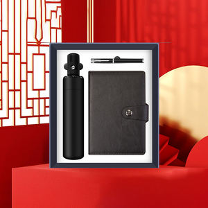 ของขวัญธุรกิจของบริษัทร่มปากกาโน้ตบุ๊ค U ดิสก์ของขวัญต้อนรับหรูหราวีไอพีเครื่องเขียนสำนักงานชุดของขวัญของบริษัท - Product Image 5