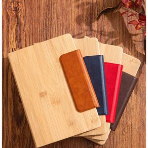 Custom <b>A5</b> Eco Friendly Bamboo Grain Notebook With Magnetic Closure UV Printed Custom Logo for Business Enterprises - Product Image 6