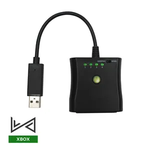 USB adaptörü dönüştürücü kablosu kablosu siyah için PS2 Xbox 360 denetleyici adaptörü dönüştürücü