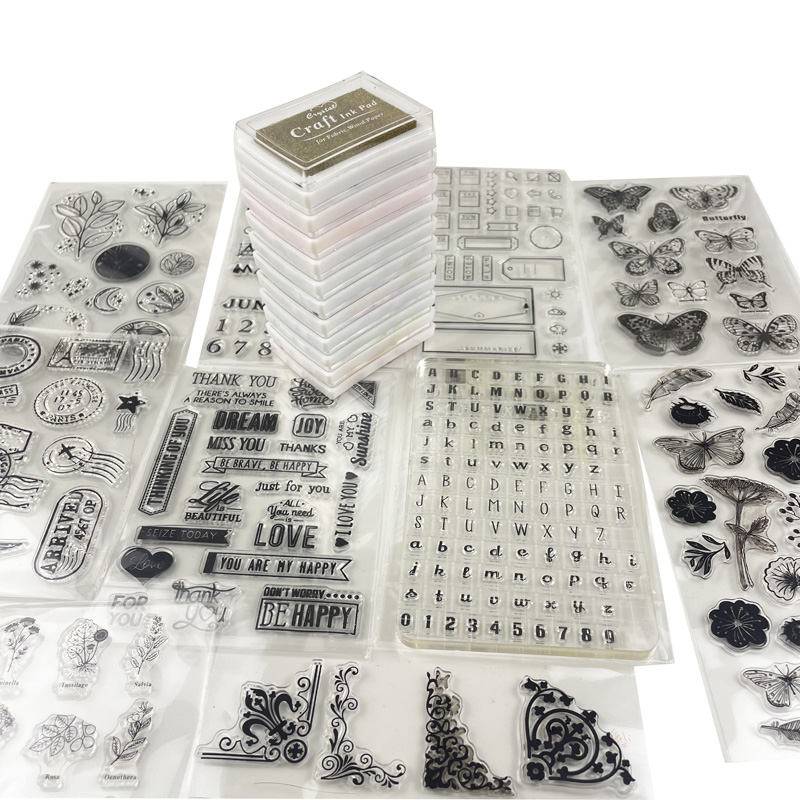 Timbri In Silicone Trasparente Per Scrapbooking E Fai Da Te - Set Creativo Con Motivi Vari, Ideale Per Biglietti E Album