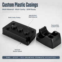 Composants de moulage par injection plastique personnalisés de nouvelle conception, ABS, PP, PC, POM, PA66, Nylon, pièces de moulage par injection plastique