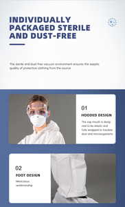 <span class=keywords><strong>Combinaison</strong></span> <span class=keywords><strong>de</strong></span> protection jetable imperméable en non-tissé pour la <span class=keywords><strong>vente</strong></span> en gros <span class=keywords><strong>de</strong></span> fournitures médicales - Product Image 4