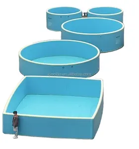 IPoolगो फैशन इंफ्लेटेबल स्विमिंग पूल ड्रॉप सिलाई कपड़े मल्टीपल एयर टेक्नोलॉजी आउटडोर इंफ्लेटेबल पूल अनुकूलन