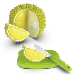 Set Gioco Taglia Durian 6 Gusci 6 Frutti, Giocattolo da <span class=keywords><strong>Cucina</strong></span> per Bambini con Funzione di Pelatura e Assemblaggio, per Sviluppo Motricità Fine, Regalo Educativo - Product Image 1