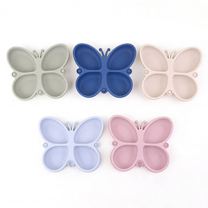 Piatto per Bambini in Silicone Personalizzato ODM OEM, Antiscivolo, Senza BPA, Ecologico, Facile da Pulire, Stoviglie per Bambini con Ventosa - Product Image 1