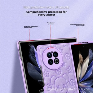 Nouveauté e-commerce : Coque pliable pour Vivo X Fold, motif ours violent de dessin animé, toucher doux, protection intégrale anti-chute, réduction de 80% - Product Image 4