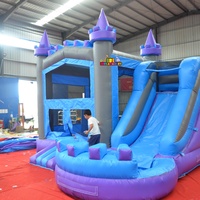 Château gonflable pour enfants avec toboggan, structure de jeux gonflable de qualité commerciale en PVC