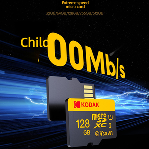 Tarjeta TF Kodak de 64GB/128GB, Velocidad U3 de <span class=keywords><strong>95MB</strong></span>/s, Compatible con MP3, Full HD, A1 Ultra -SDSQUAB-128G-GN6MN, Negra - Product Image 3