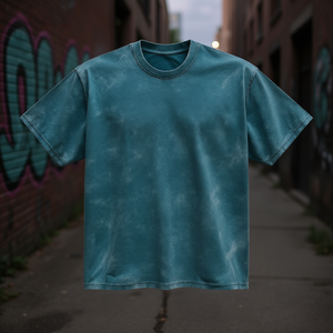 Camiseta Reklo Industries para Hombre, 100% Algodón, 220 g/m², Cuello Redondo, Corte Regular, Lavado Ácido, Estilo Casual Urbano, Logotipo Personalizado, OEM, ODM - Product Image 2
