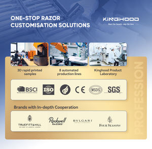 Privélabel dames scheermesje met siliconen handvat, mini, 3-blads, magnetisch, met verwisselbare mesjes - Product Image 4