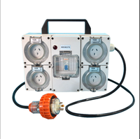 Boîtier de distribution portable australien 56SO4ELP15 pour disjoncteur AC, IP66, avec protection CB et prise commutée, avec MCB IEC