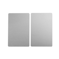 Gravure laser personnalisée cartes de crédit en métal carte de visite en aluminium vierge de taille standard 0.2mm 0.8mm en vrac