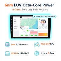 Autoradio LODARK N6 9/10 pouces avec cadre simple DIN, navigation GPS, Android 13, UIS7870SC, processeur octa-core 6 nm, QLED, 4G LTE