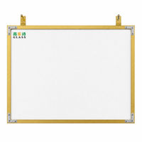 Tableau blanc magnétique effaçable à sec pour l'horaire scolaire en classe, 45x60/60x90cm, planificateur académique mensuel avec bordure en aluminium doré