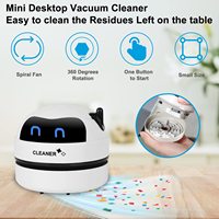 Mini aspirateur robot portable USB rechargeable pour la maison, l'école, le bureau, le clavier d'ordinateur, la poussière sèche et les miettes