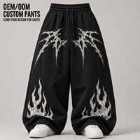 Celana Sweatpants Pria Model Baggy Kasual Streetwear Desainer Celana Sweatpants Pria Kaki Lebar Ukuran Besar Celana Jogging Baggy Pria