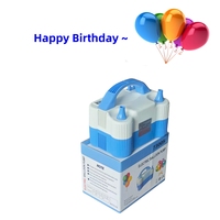 Pompe à ballons électrique approuvée CE FCC, prise EU/US, couleur bleue ou rose, pour fêtes, anniversaires, gonfleur de ballons d'air