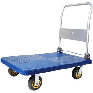 Carretilla de Plataforma Plana de Acero Inoxidable de 4 Ruedas Easy Move, Diseño Plegable Súper Silencioso, Conveniente para Uso en Almacenes y Compras, OEM - Product Image 1