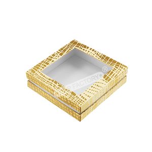 Caja <span class=keywords><strong>de</strong></span> Regalo Rígida <span class=keywords><strong>de</strong></span> Lujo con Patrón <span class=keywords><strong>de</strong></span> Cocodrilo Dorado, con Laminación Brillante/Mate, Grabado en Relieve, Embalaje Personalizado con Marca, <span class=keywords><strong>Estuches</strong></span> <span class=keywords><strong>de</strong></span> Regalo - Product Image 1