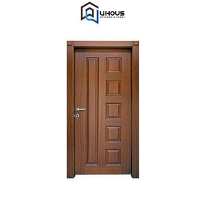 Trung Quốc nhà sản xuất hàng đầu hiện đại màu gỗ nội bộ bảng điều khiển cửa ra vào-Rắn gỗ lõi prehung Shaker phong cách, cho khách sạn & nhà - Product Image 1