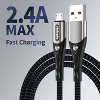 Câbles de données USB A12M 3A 1M tressés en filet métallique, charge rapide Micro USB pour Android, ordinateurs et écouteurs, en cuivre pur – Vente Flash