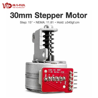 Moteurs pas à pas 30 mm NEMA 11 12V Bipolaires VSM3005 avec support à vis sans fin, couple élevé, angle de pas de 15 degrés pour véhicules et applications médicales