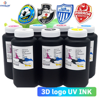 Film Transfer Kustomisasi Warna CN 1L, Label 3D, Cetak Tekstil, Tinta TPU UV, Tinta Label 3D UV untuk Kaos Jersey