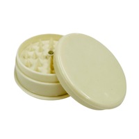Broyeur à tabac manuel en plastique à 3 couches, accessoires pour fumeurs, 40mm/60mm, à dents pointues, pour herbes sèches et plates