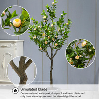 Chine prix usine faux arbre de fleur en Pot 180CM Real Touch arbre de camélia artificiel pour la décoration de mariage