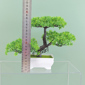 Árvore Bonsai Artificial Decorativa em Vaso de Plástico Branco, Várias Cores para Decoração de Casa, Escritório e Casamento - Product Image 2