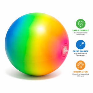 Pelotas de Agua Inflables de PVC de Alta Calidad, Antideslizantes, con Diseño de Arcoíris, para Niños - Product Image 4