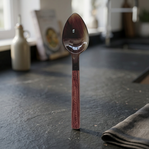 Juego de cucharas tradicionales DTJ Horn Born de madera, 10 piezas, para camping, postres y pasteles, con logotipo personalizado, los más vendidos al por mayor - Product Image 3