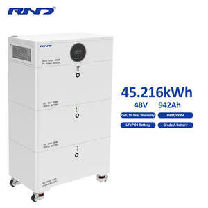 סוללת אחסון אנרגיה LiFePO4 ניתנת לערום, 45 קילוואט-שעה, IP54, מוכנה לאנרגיה סולארית, יחידת גיבוי ביתית, CAN 6 קילוואט, אמינה לשימוש ביתי - Product Image 3