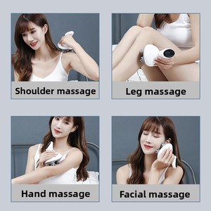 Masajeador de cabeza transfronterizo con garras para terapia de acupresión, alivio del estrés, cepillo meridiano alimentado por USB, masajeador amasador impermeable - Product Image 3