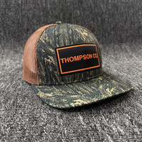Casquette Trucker Richardson 112 Style Camouflage 6 Panneaux en Toile avec Dos en Maille, Patch Tissé Personnalisé, Camouflage Canard, Chapeau Vierge pour la Pêche