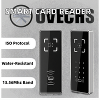 Lecteur de cartes intelligentes NFC IC TTL RS485 WG 26/34 étanche, contrôleur d'accès à code QR dynamique, cadre ABS, 13,56 MHz ISO 14443A, système d'exploitation Linux